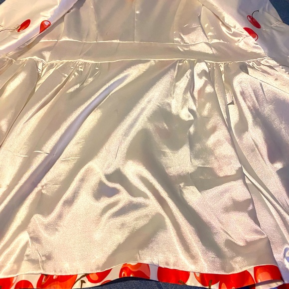 Blingor Cherry 🍒 print Pea Coat - Picture 3 of 5